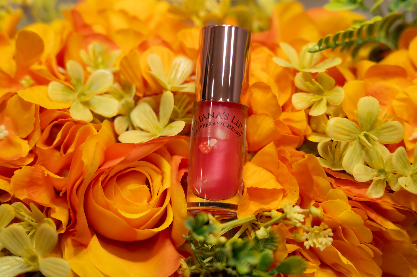 Raspberry/cherry lip gloss