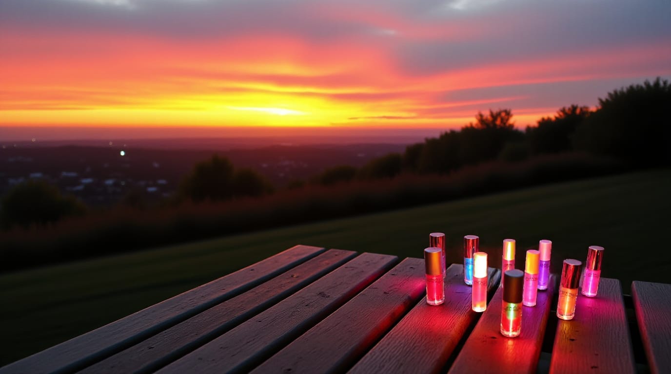 Raspberry/cherry lip gloss