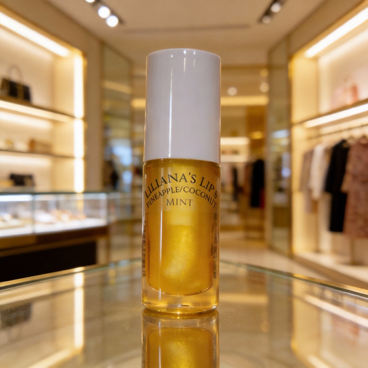 Pineapple coconut mint lip gloss